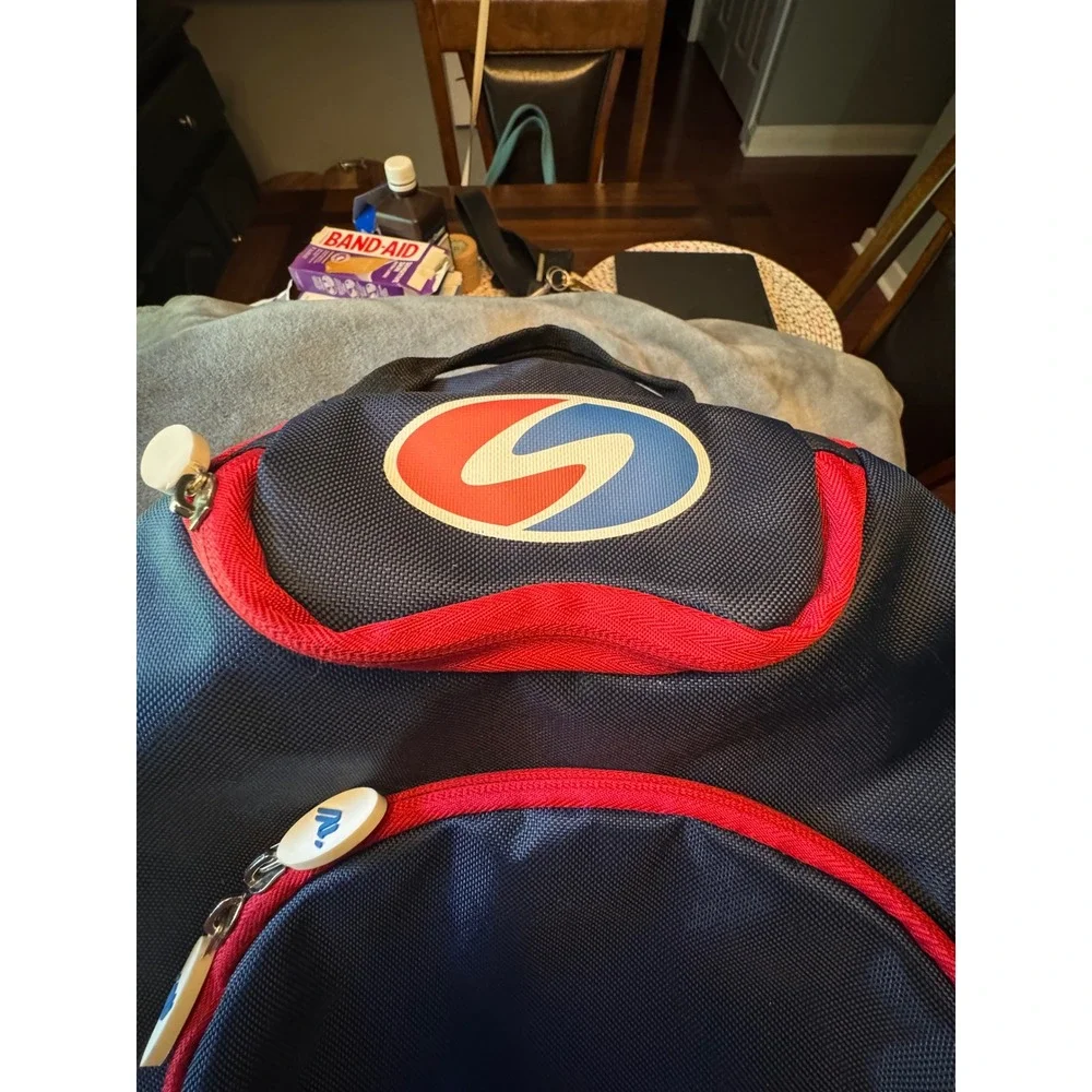 Champion USA United Spirit Association Backpack Navy Blue Red Cheer Gear Bag